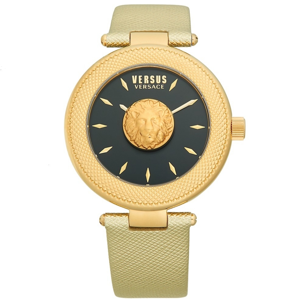 Versace Versus Metallic Leather Watch
